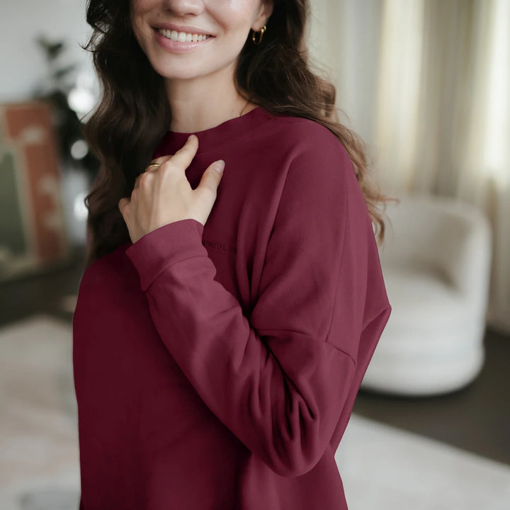 Sweat Pullover Kleid Malin Cherry von Nordlicht 5