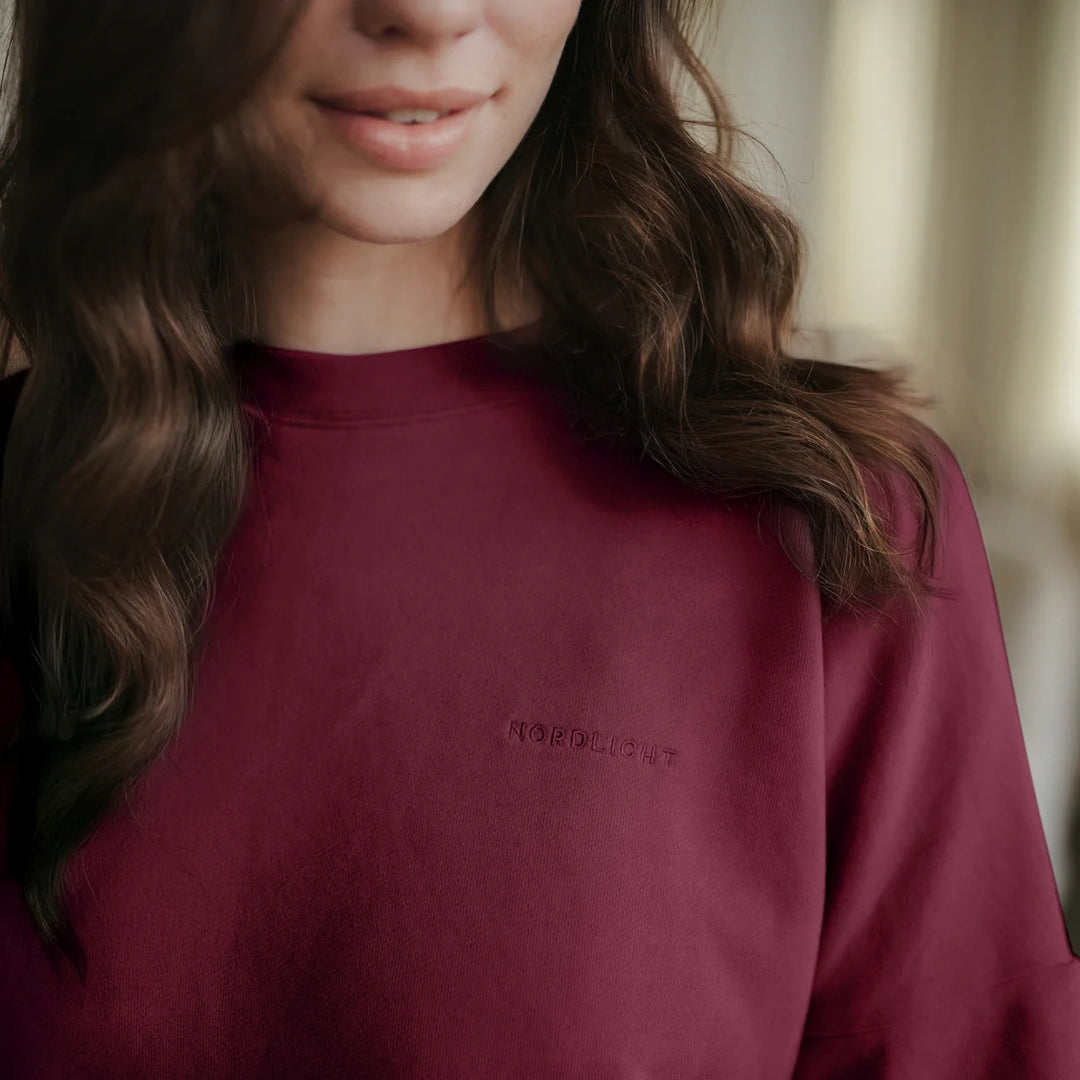 Sweat Pullover Kleid Malin Cherry von Nordlicht 6