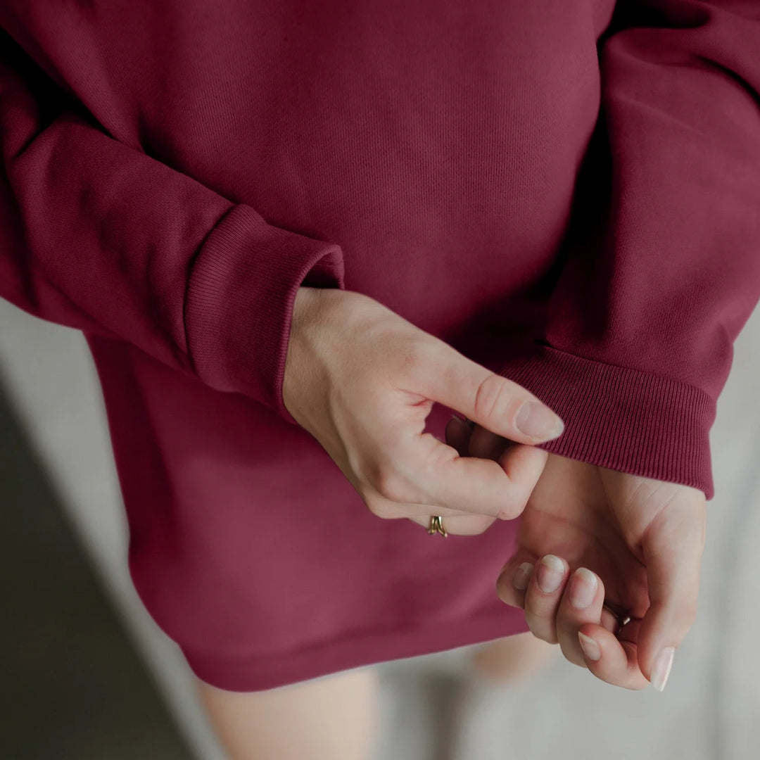 Sweat Pullover Kleid Malin Cherry von Nordlicht 9