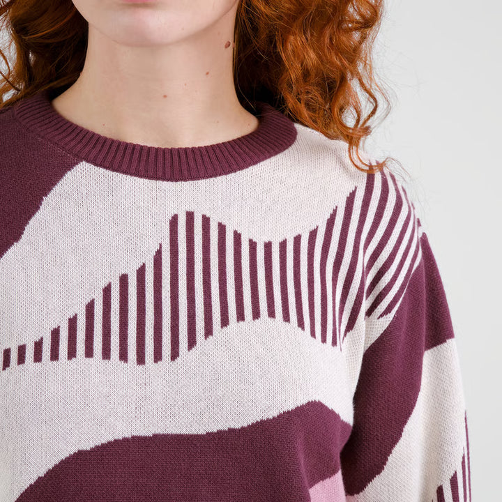 Sweater Arendal Flowing Abstract Multi Color von Dedicated 3