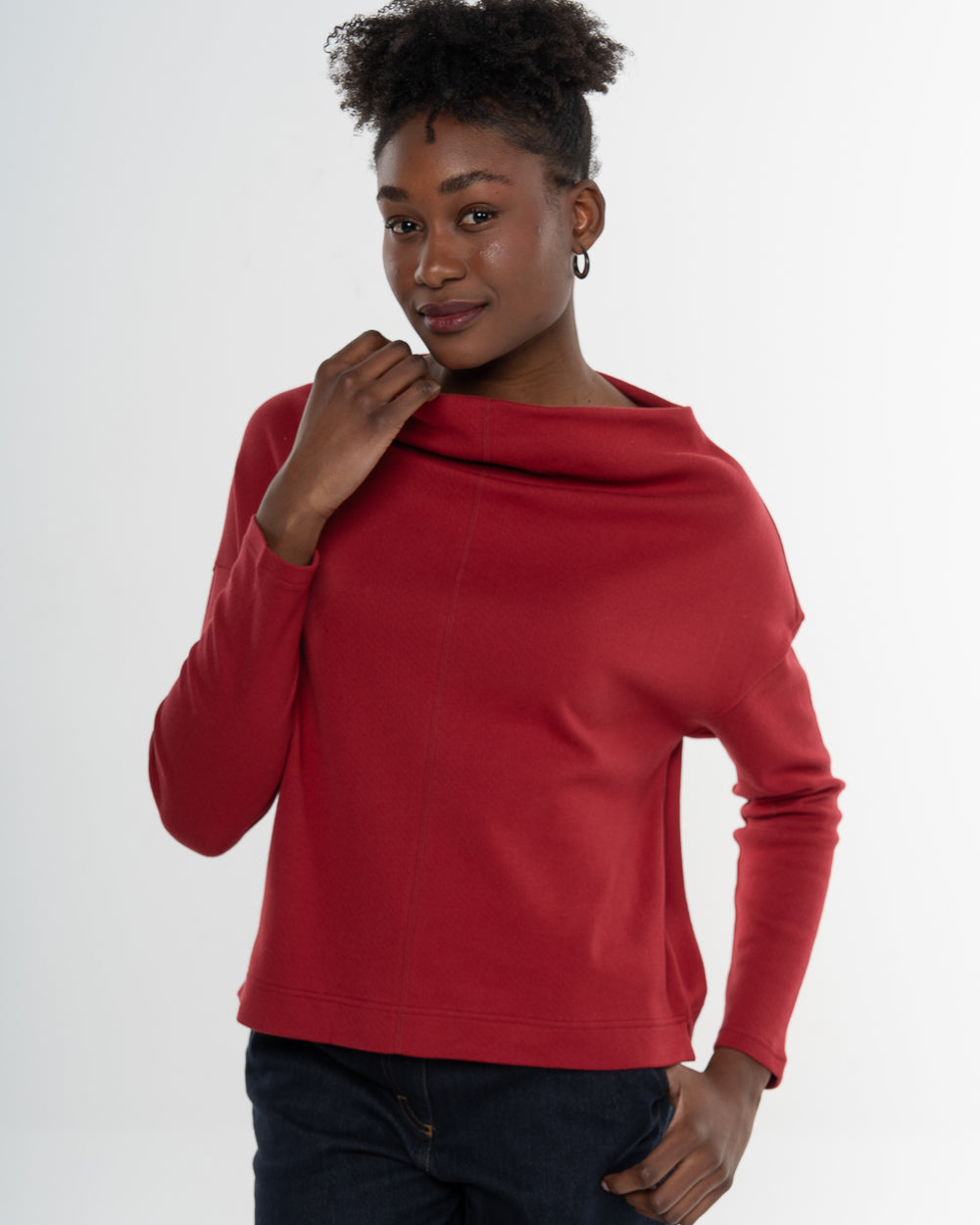 Sweater mit Wasserfallausschnitt Gentle Cascade Rio von Alma & Lovis 2
