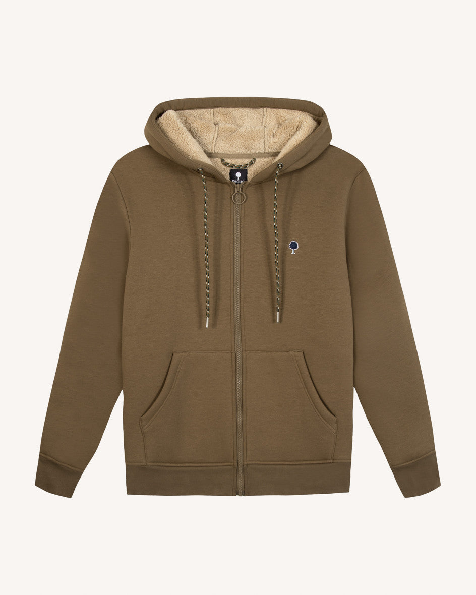 Sweatjacke Meygal Knit Marron von Faguo 2