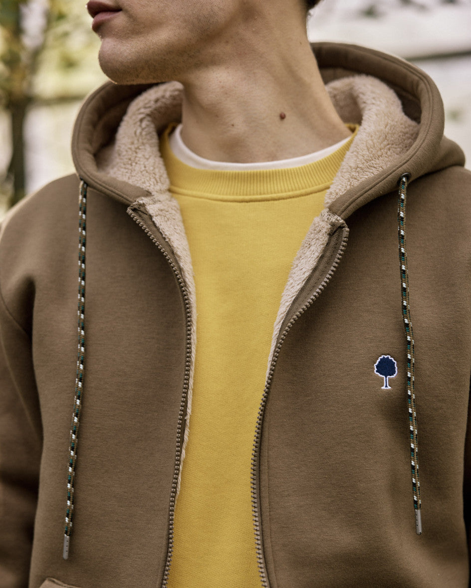 Sweatjacke Meygal Knit Marron von Faguo 3