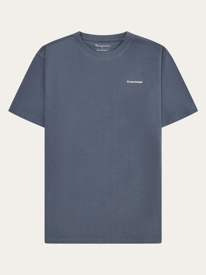 T-Shirt Back Print Vintage Indigo von Knowledge Cotton Apparel 10