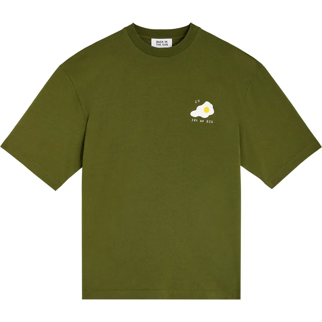 T-Shirt Egg Tee Olive von Bask in the Sun