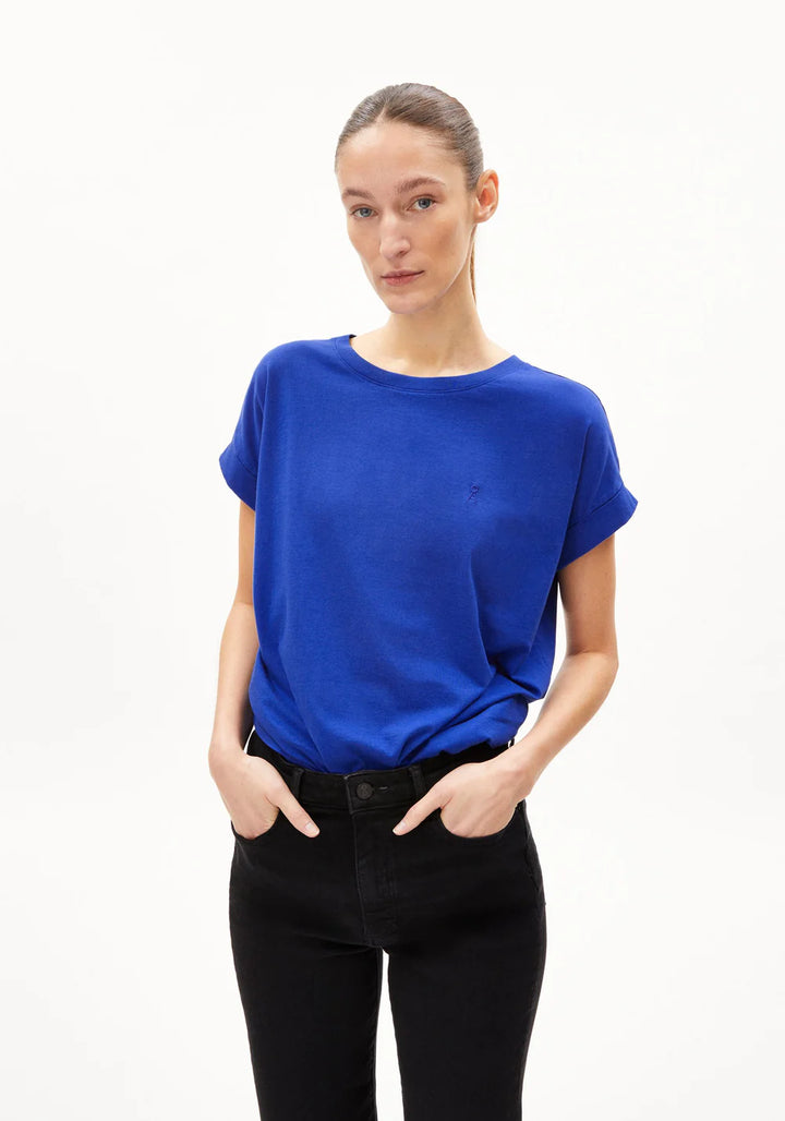 T-Shirt IDAARA Dynamo Blue von Armedangels