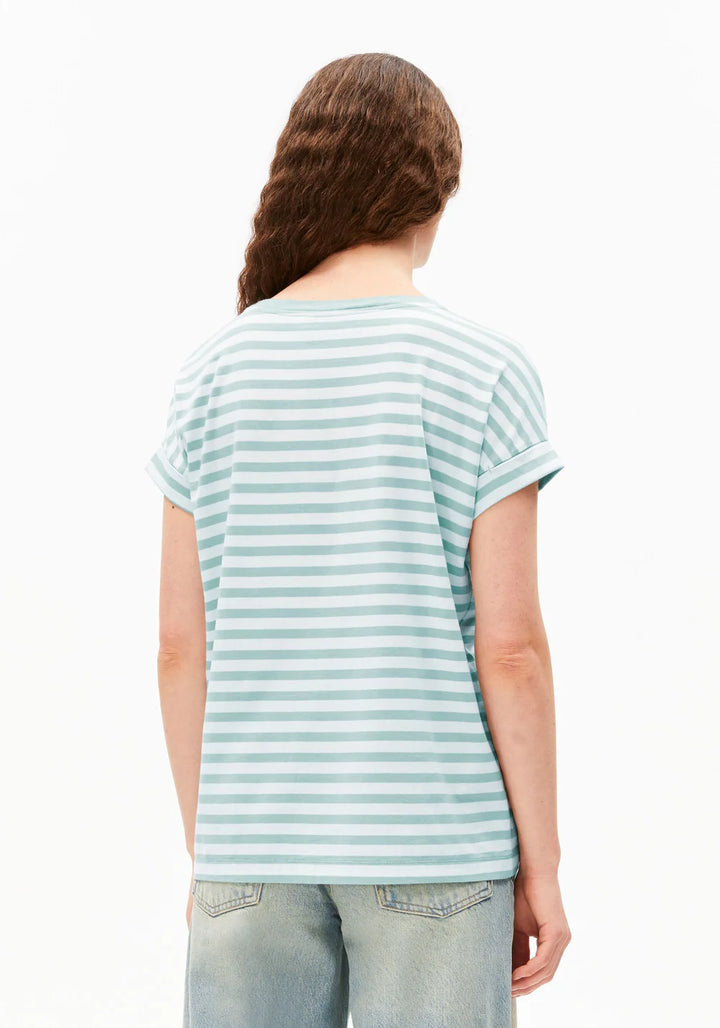 T-Shirt IDAARA STRIPES White-Foam von Armedangels 1