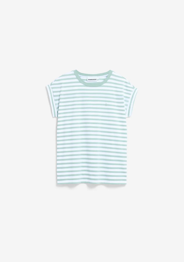 T-Shirt IDAARA STRIPES White-Foam von Armedangels 5