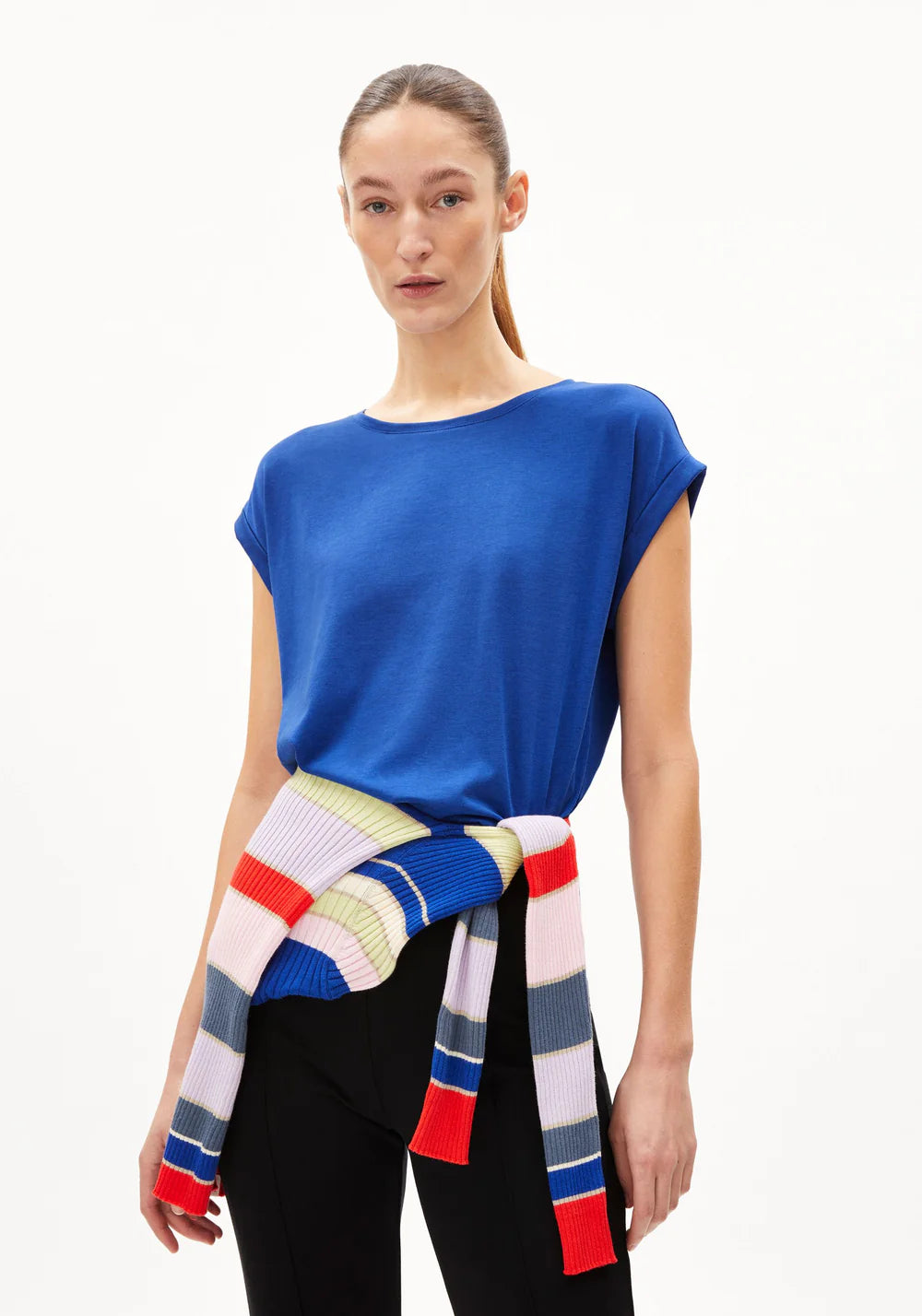 T-Shirt JILAANA Dynamo Blue von Armedangels