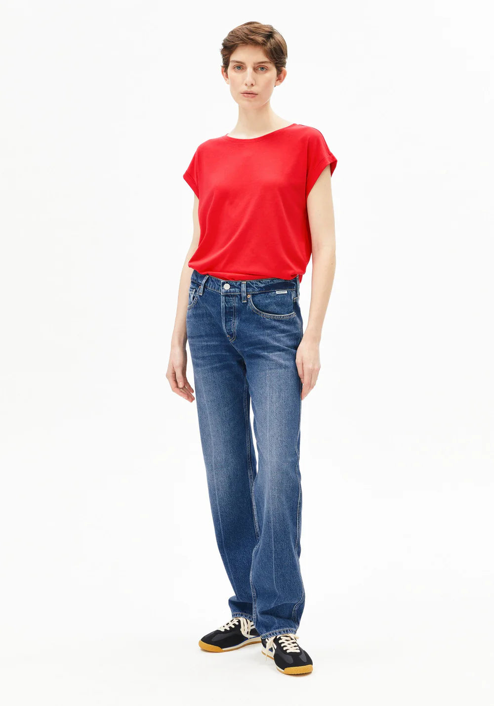 T-Shirt JILAANA Mars Red von Armedangels 4