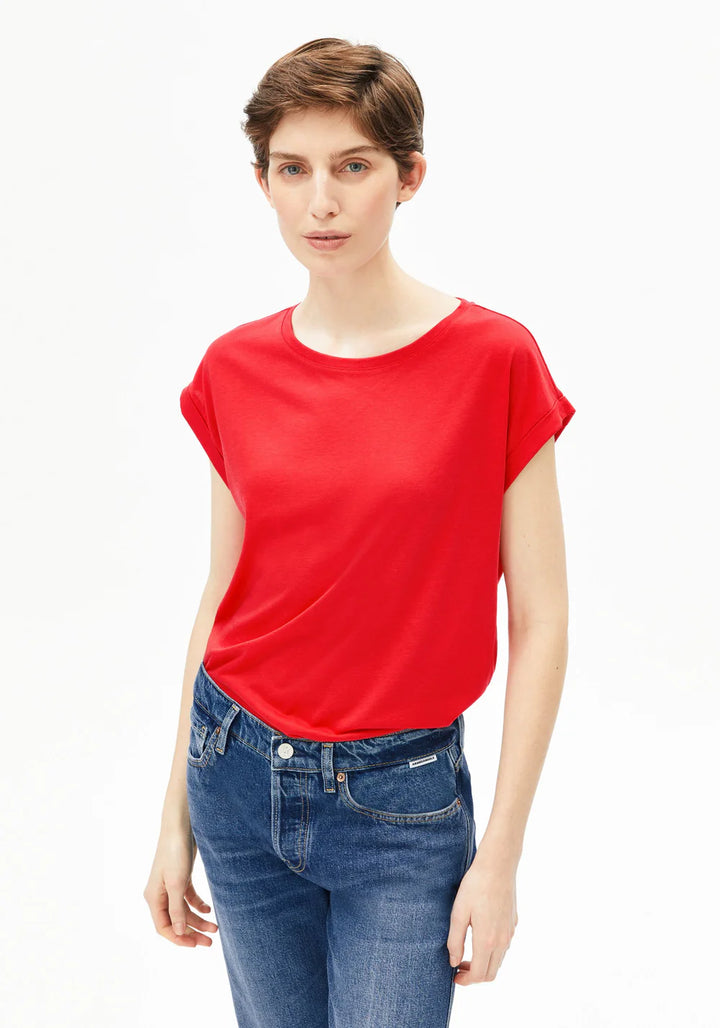 T-Shirt JILAANA Mars Red von Armedangels