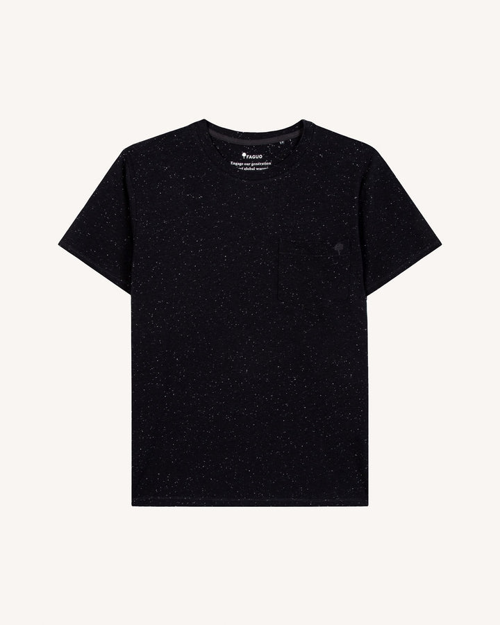 T-Shirt Olonne Navy & Ecru von Faguo 2