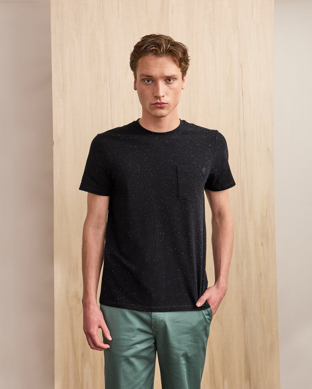 T-Shirt Olonne Navy & Ecru von Faguo