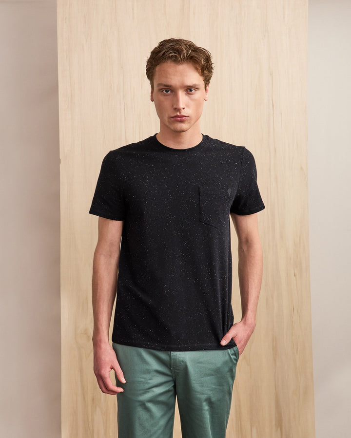 T-Shirt Olonne Navy & Ecru von Faguo