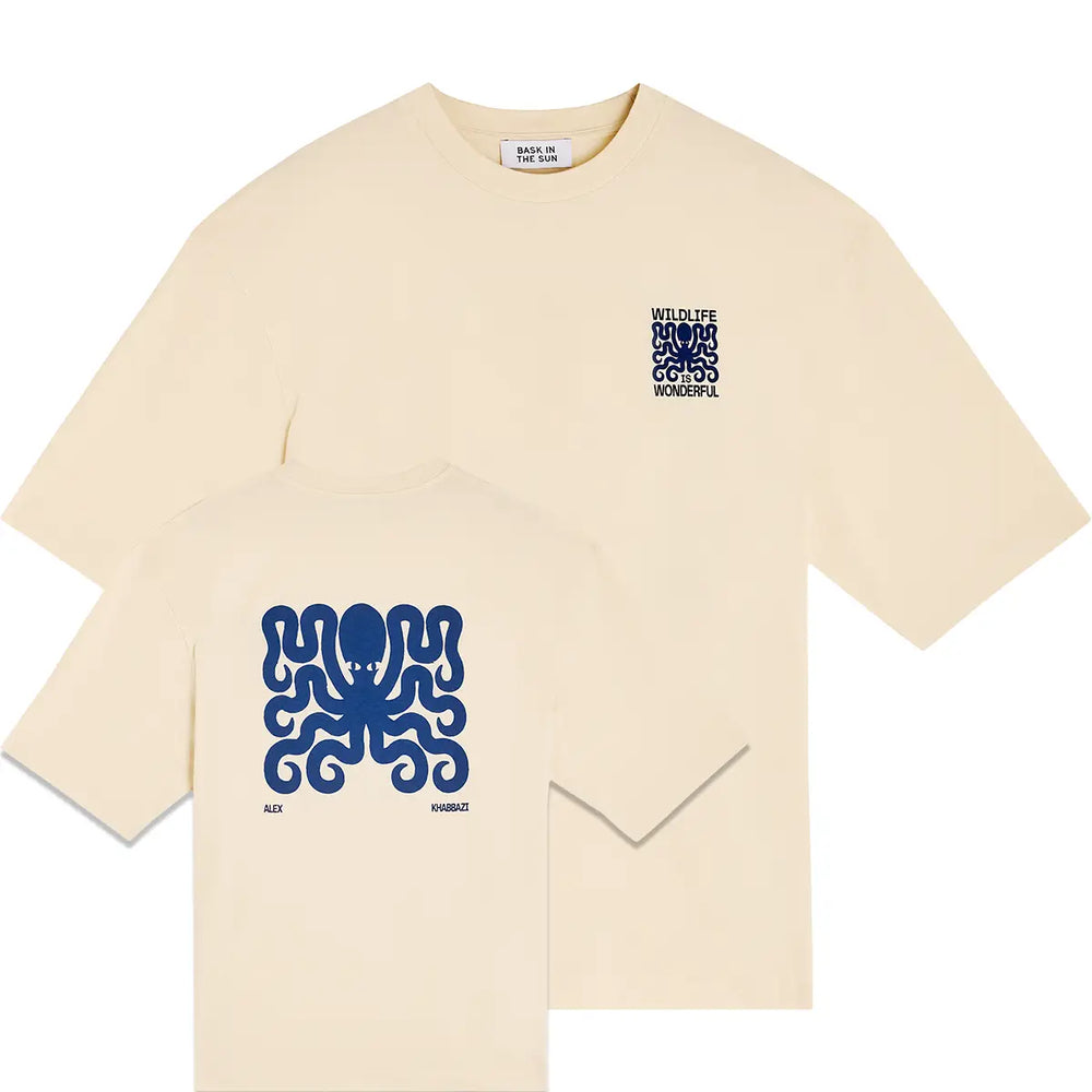 T-Shirt Pulpo Cream von Bask in the Sun 