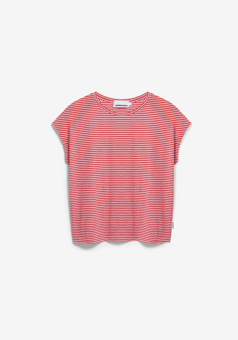 T-Shirt SLUB JERSEY STRIPE T-SHIRT Pink Mist-Mars Red von Armedangels 5