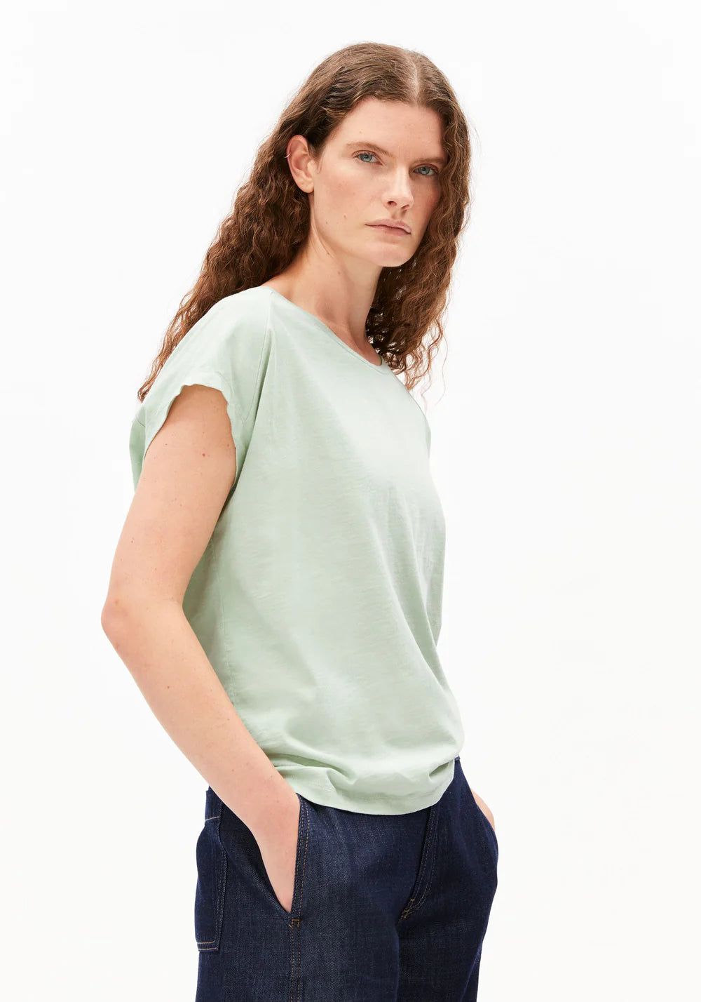 T-Shirt SLUB JERSEY T-SHIRT Foam von Armedangels