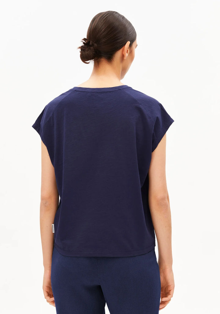 T-Shirt SLUB JERSEY T-SHIRT Tinted Navy von Armedangels 1