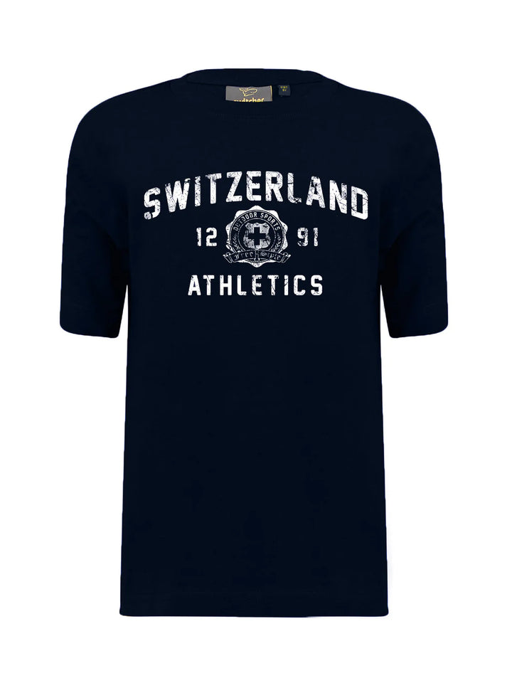 T-Shirt Swiss Athletics Kids Navy Switcher 2