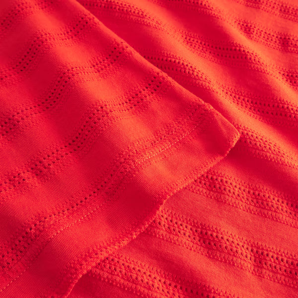 T-shirt Vadstena Lace Grenadine Red von Dedicated 2