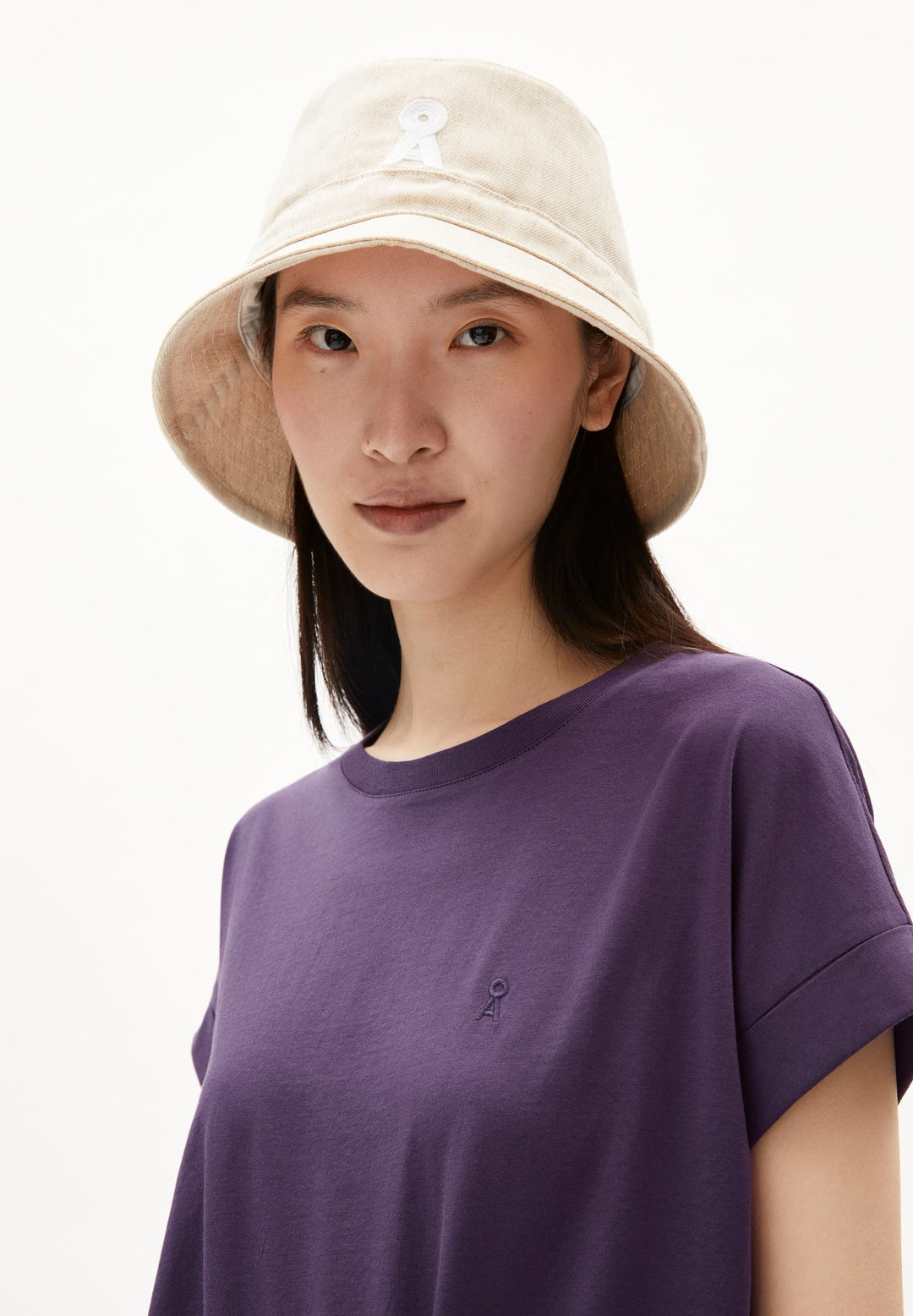 T-Shirt IDAARA Blue Ash von Armedangels