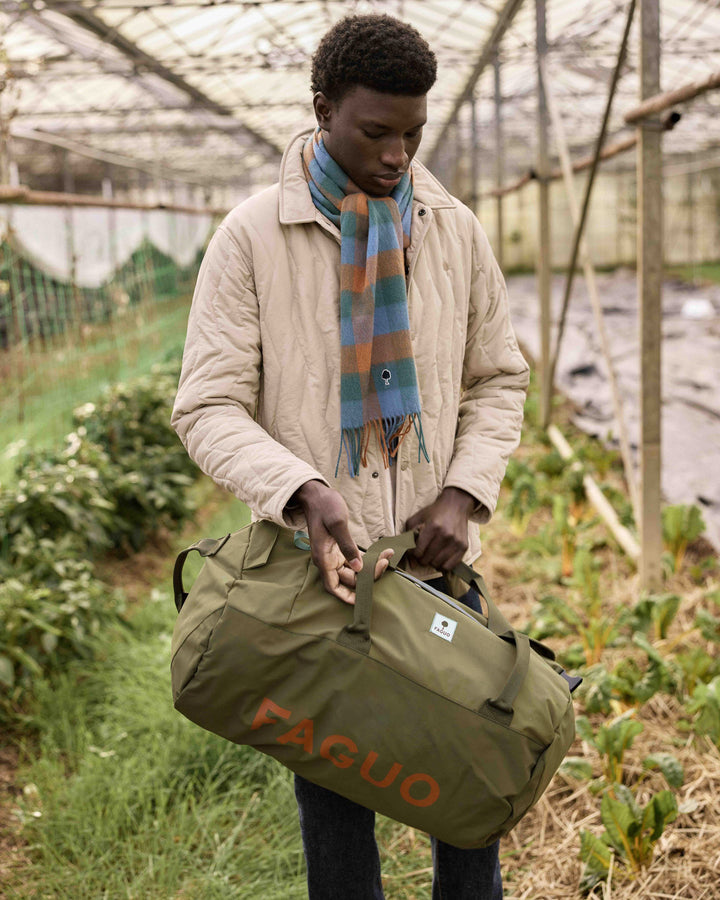 Tasche Big Duffle Woven Kaki von Faguo 2