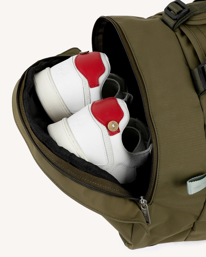 Tasche Big Duffle Woven Kaki von Faguo 3