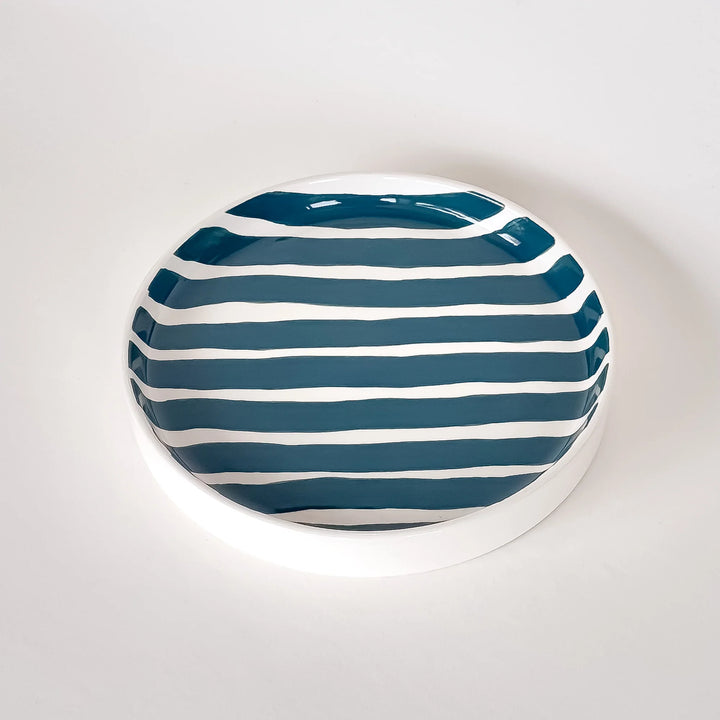 Teller Stripes Gentle Green von Magazin minori