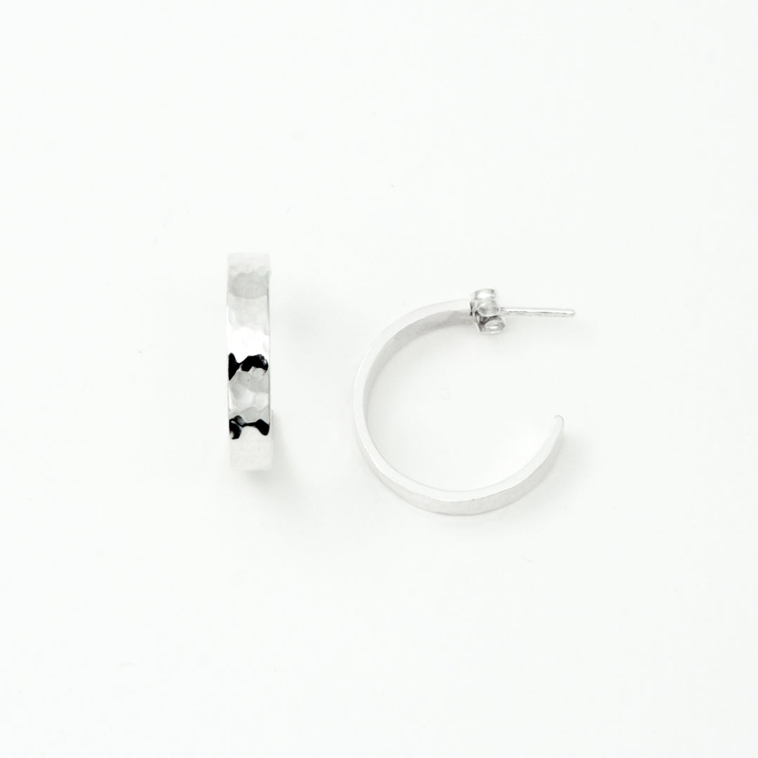 Creolen Cola Structural Silber M-gehämmert von UMIWI