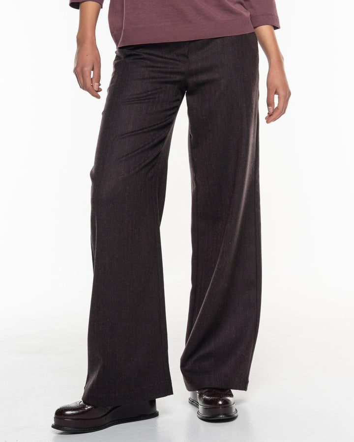 Hose Fischgrat Marlene Aubergine von Alma & Lovis 3