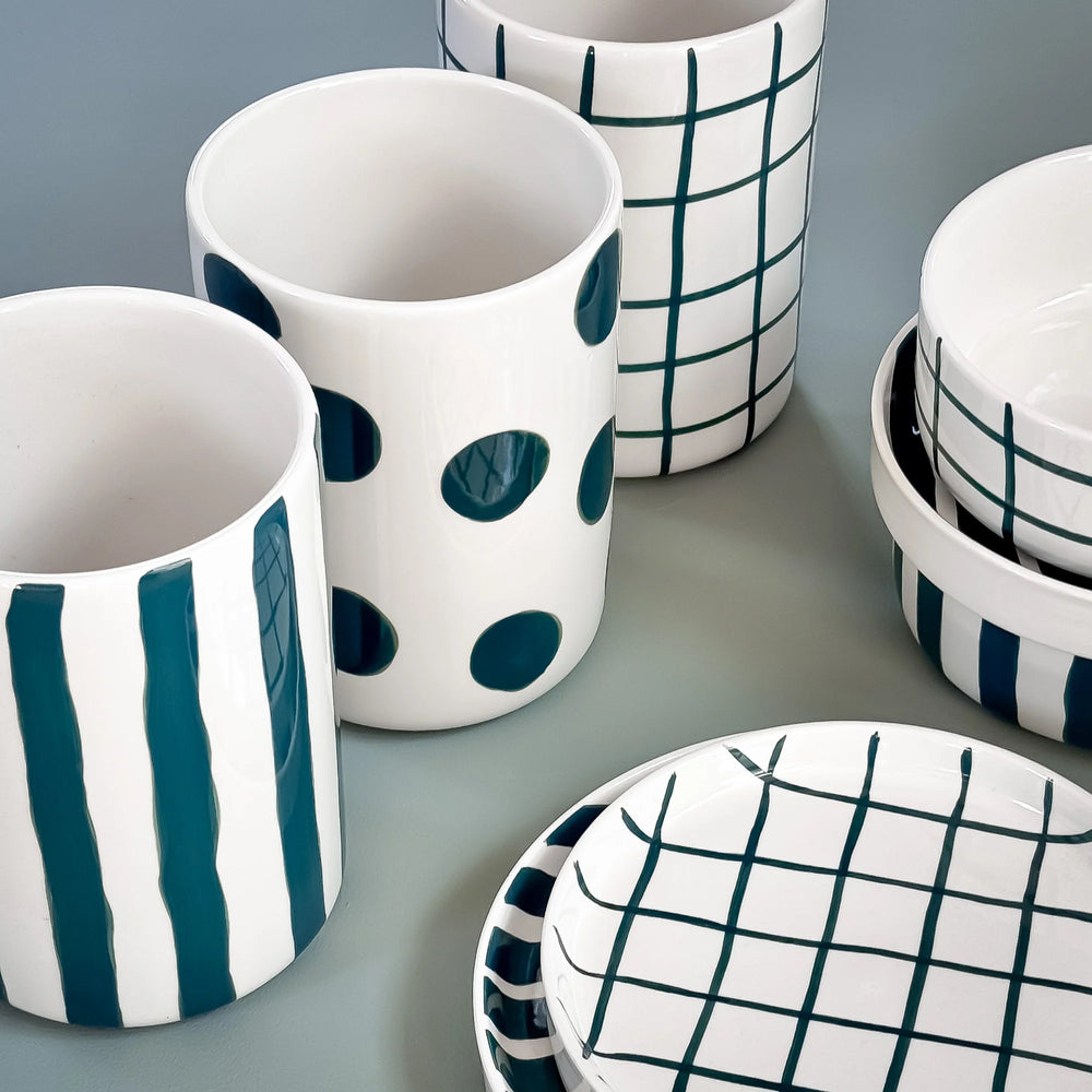 Vase Grid Gentle Green von Magazin minori 1