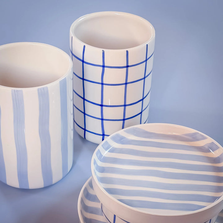 Vase Grid Mare Blue von Magazin minori 1