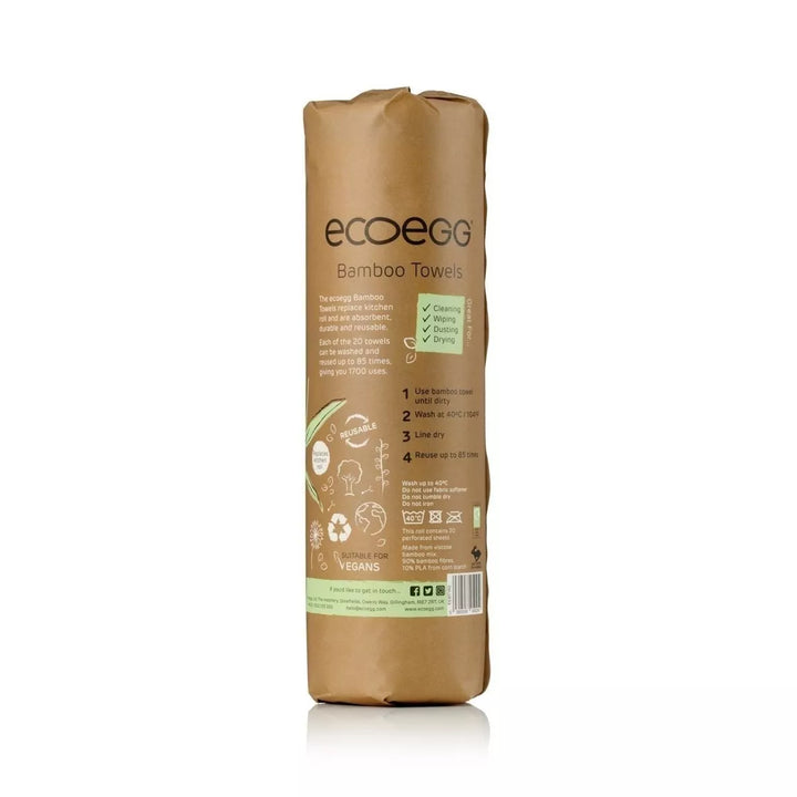 Waschbare Bambustücher Küchenrolle von ecoegg 2