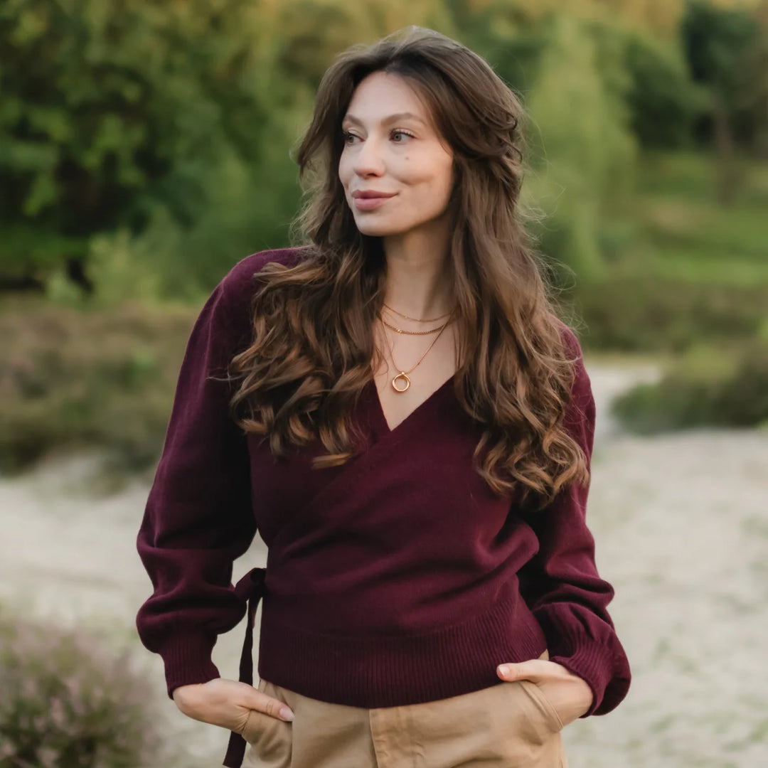 Wickelcardigan Mona Cherry von Nordlicht 
