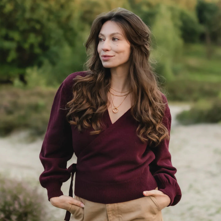Wickelcardigan Mona Cherry von Nordlicht 