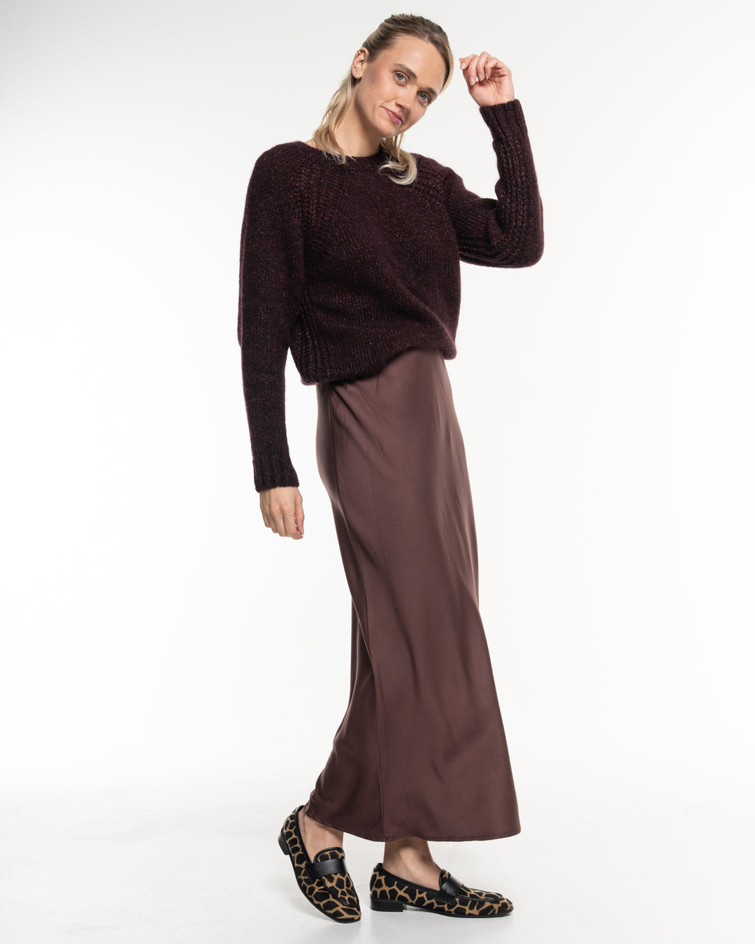 Ajour Pullover Port von Alma & Lovis am Model