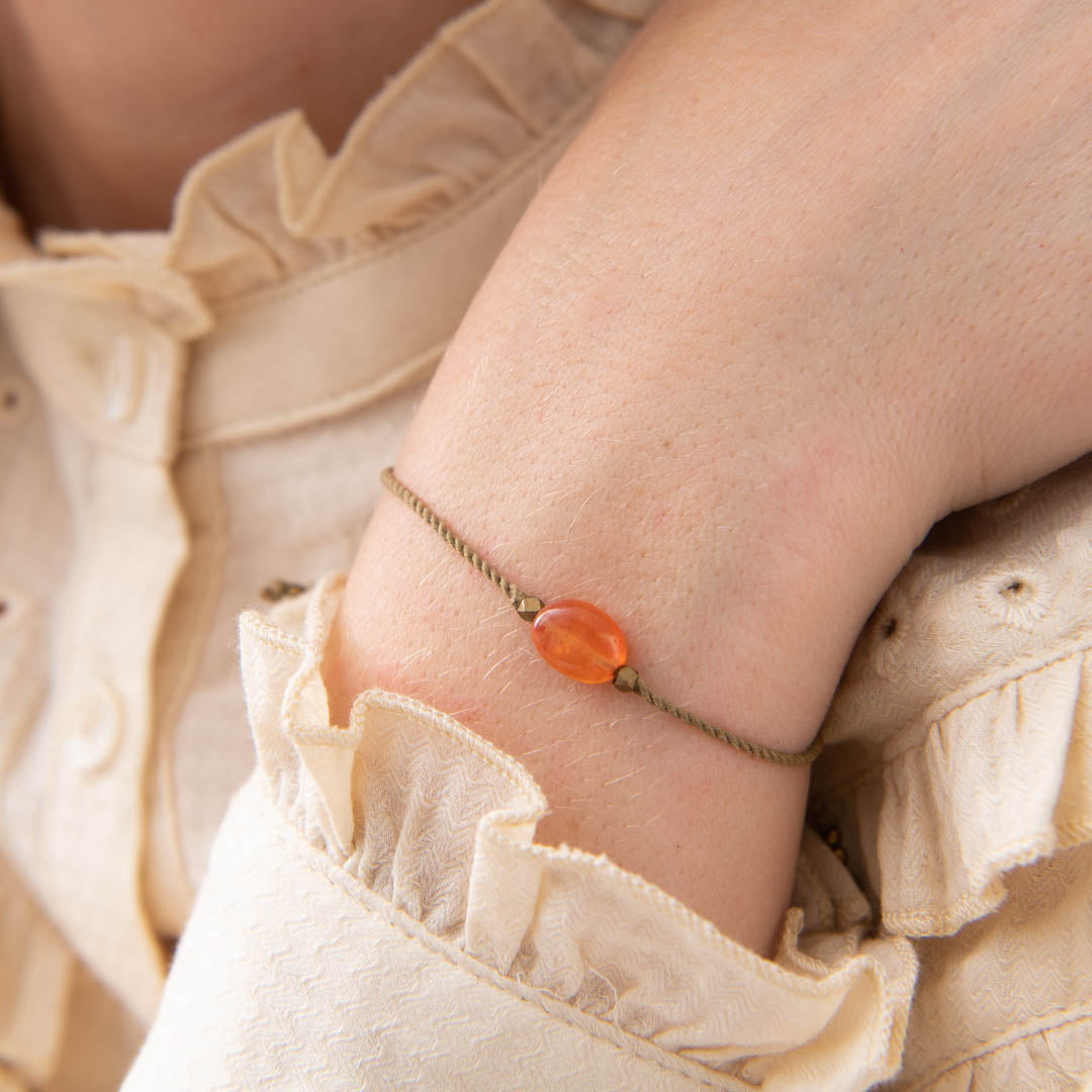 Armband Edelsteinkarte Karneol von A Beautiful Story
