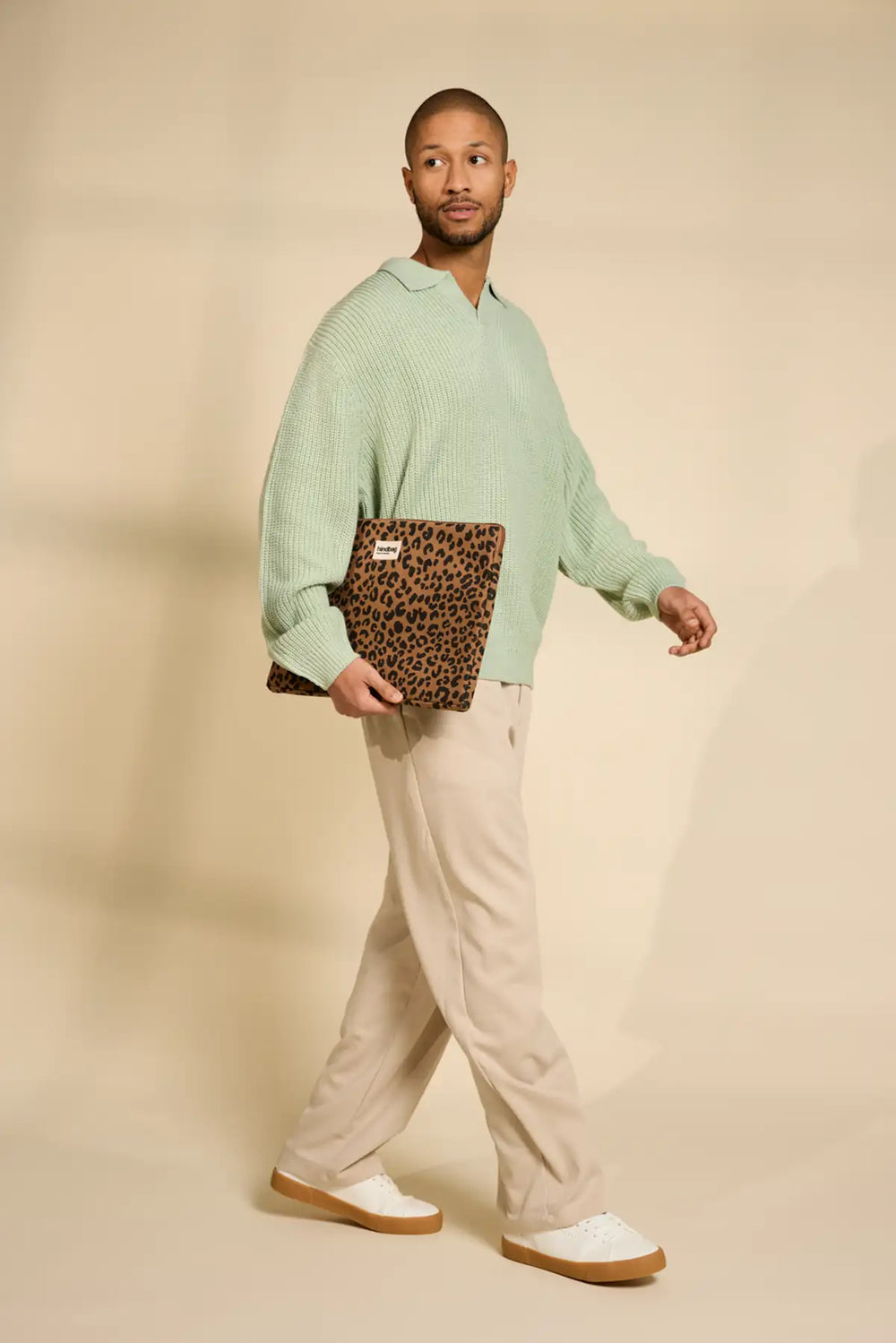 Ava Laptop-Hülle Zimt Leopard Grösse M von hindbag, weitere Ansicht