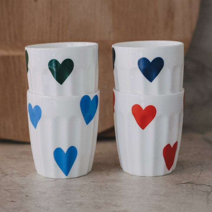 Becher Grosse Herzen Rot – Ansicht 3
