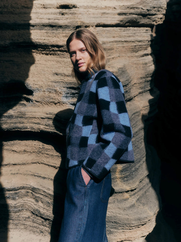 Karo Jacke Blue Multicolor von Lanius 2