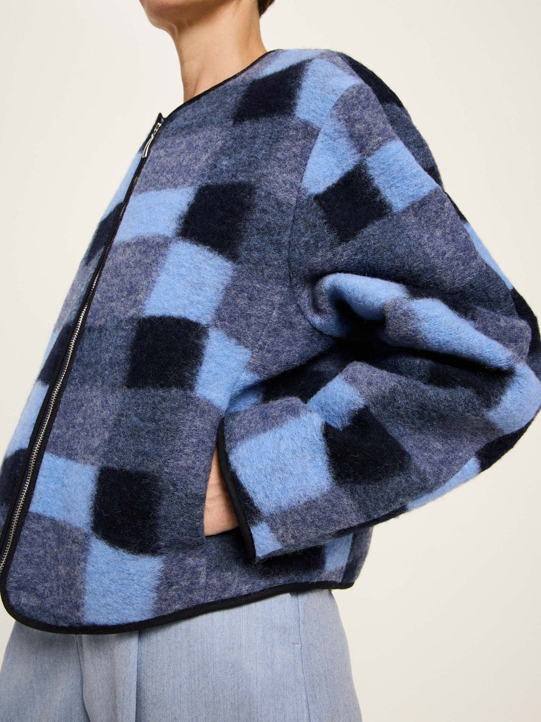 Karo Jacke Blue Multicolor von Lanius 5