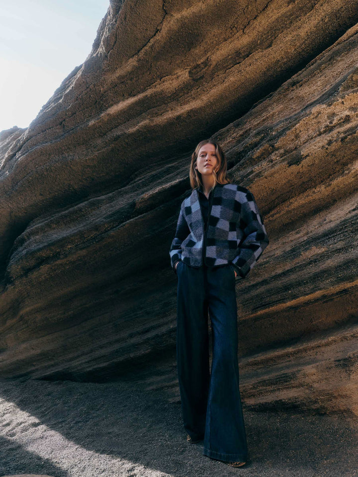 Karo Jacke Blue Multicolor von Lanius 7