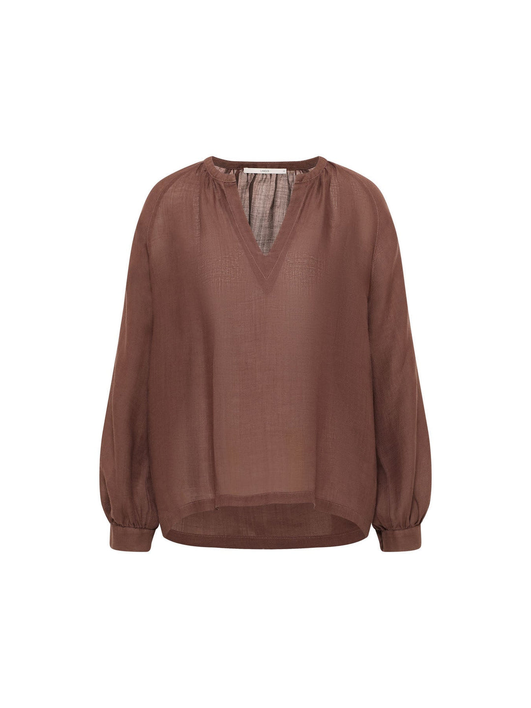 Bluse 3/4 Arm Chocolate – LANIUS – Zweiblatt 5