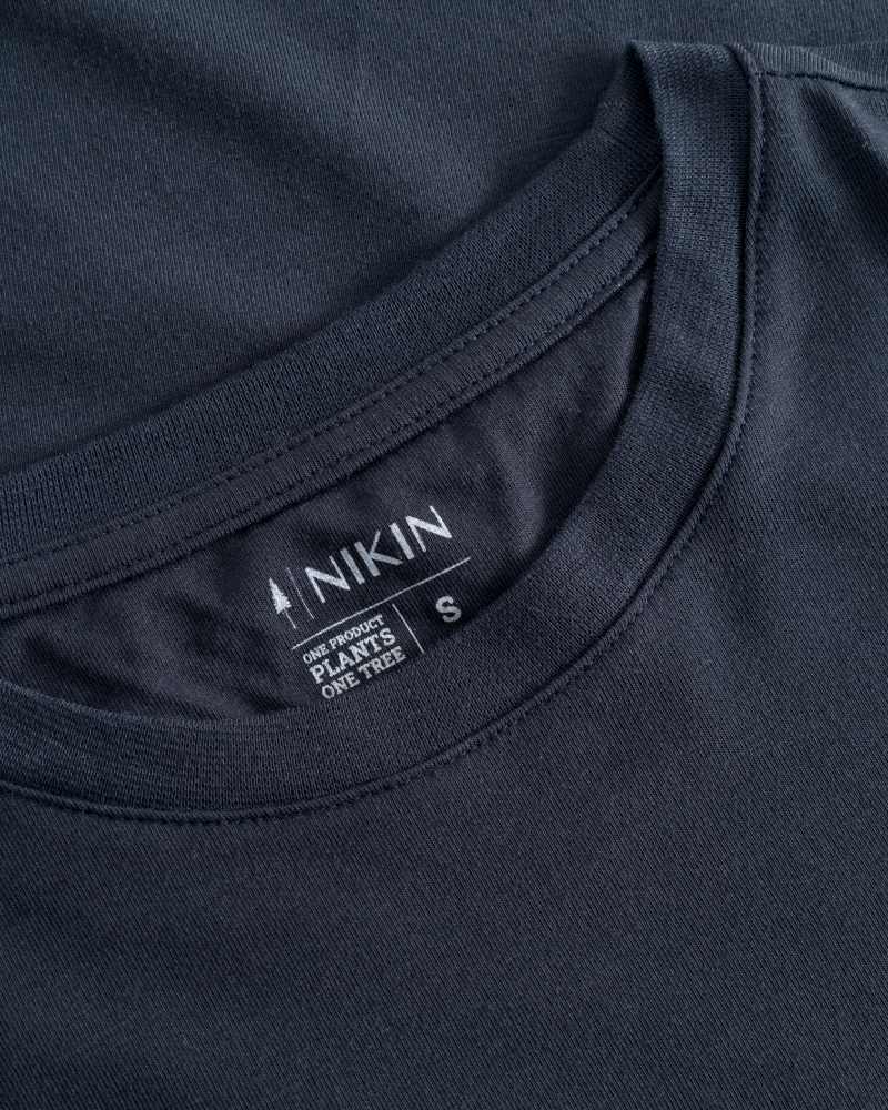Detail des Circular TreeShirt Women Dark Navy von NIKIN