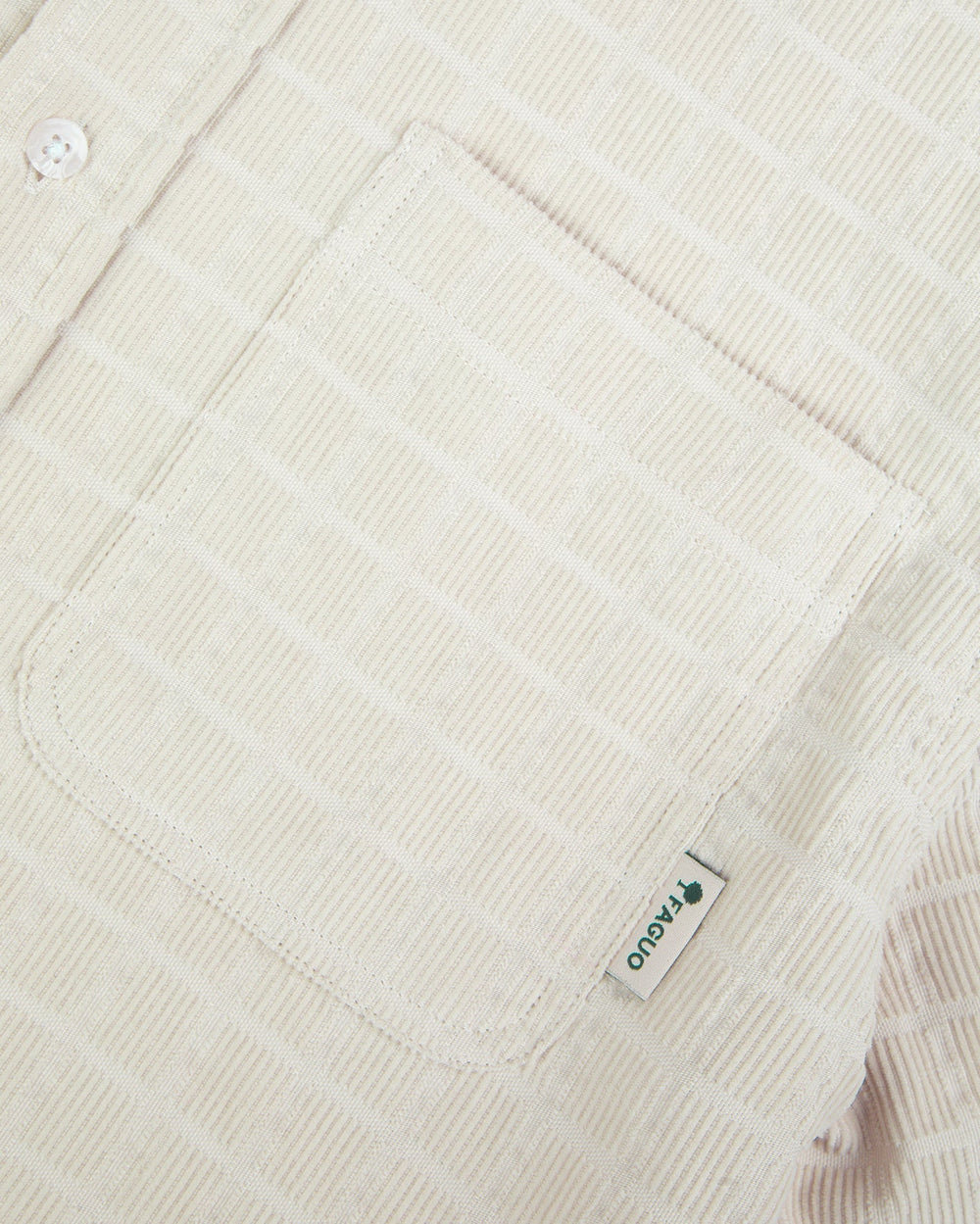 Cord-Overshirt Signy Beige von Faguo Detailansicht