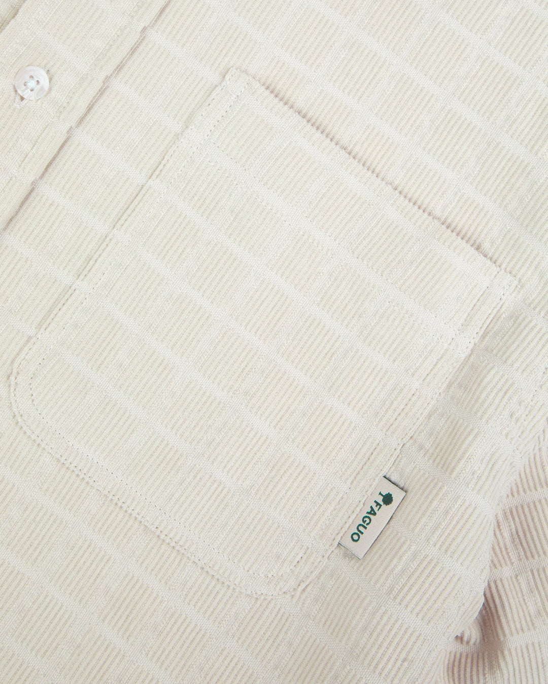 Cord-Overshirt Signy Beige von Faguo Detailansicht