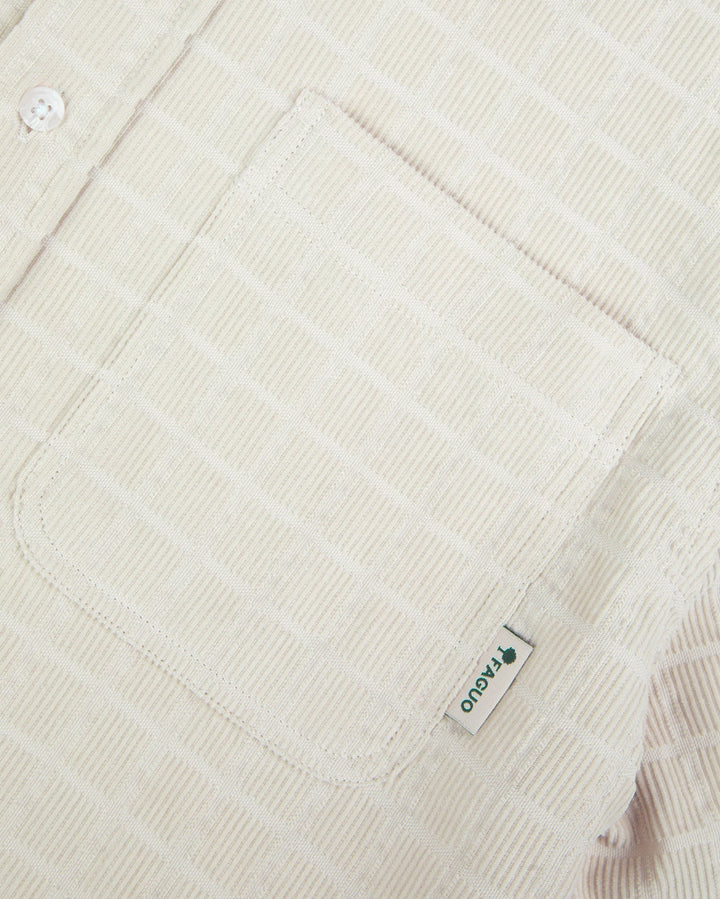 Cord-Overshirt Signy Beige von Faguo Detailansicht