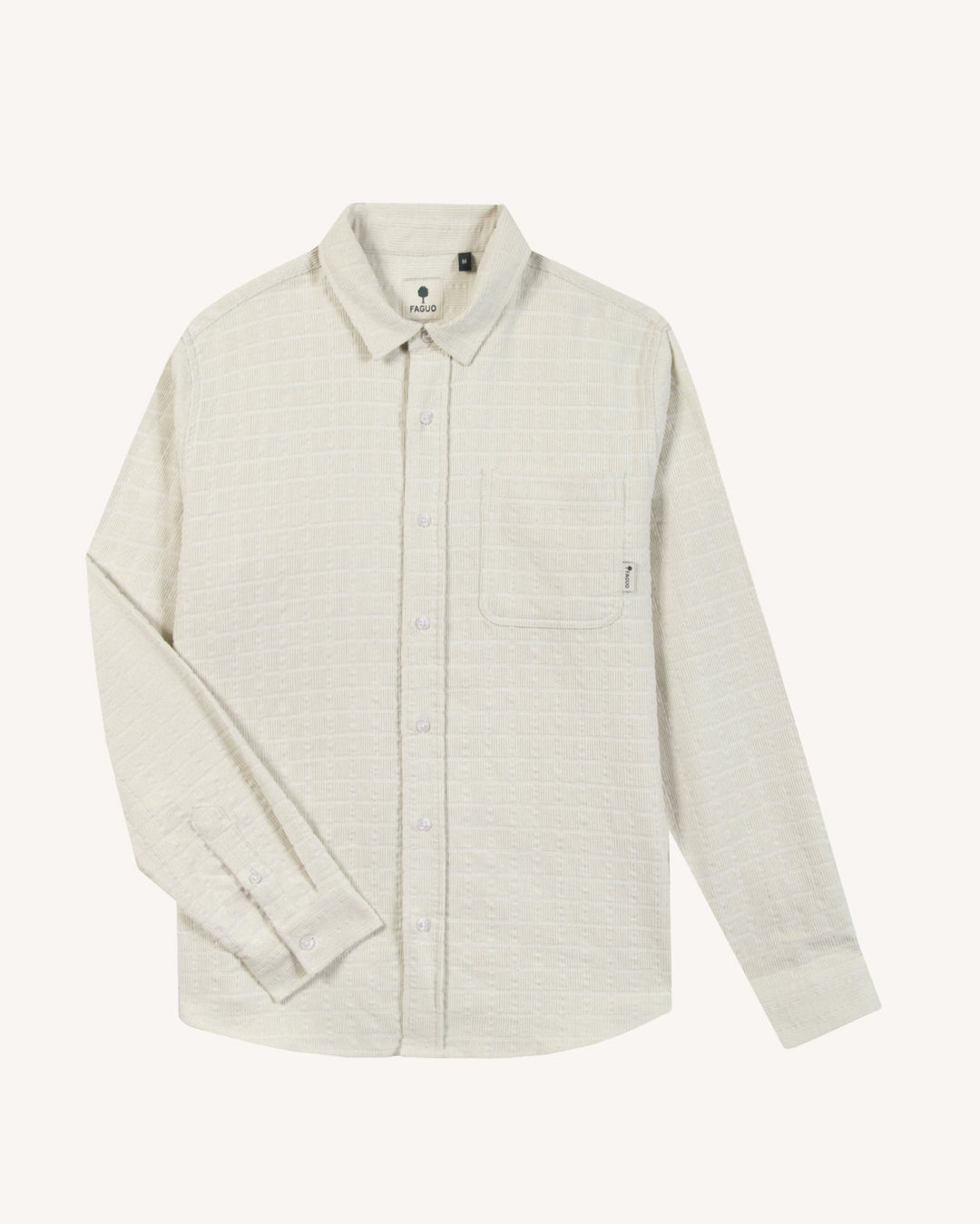 Cord-Overshirt Signy Beige von Faguo freigestellt