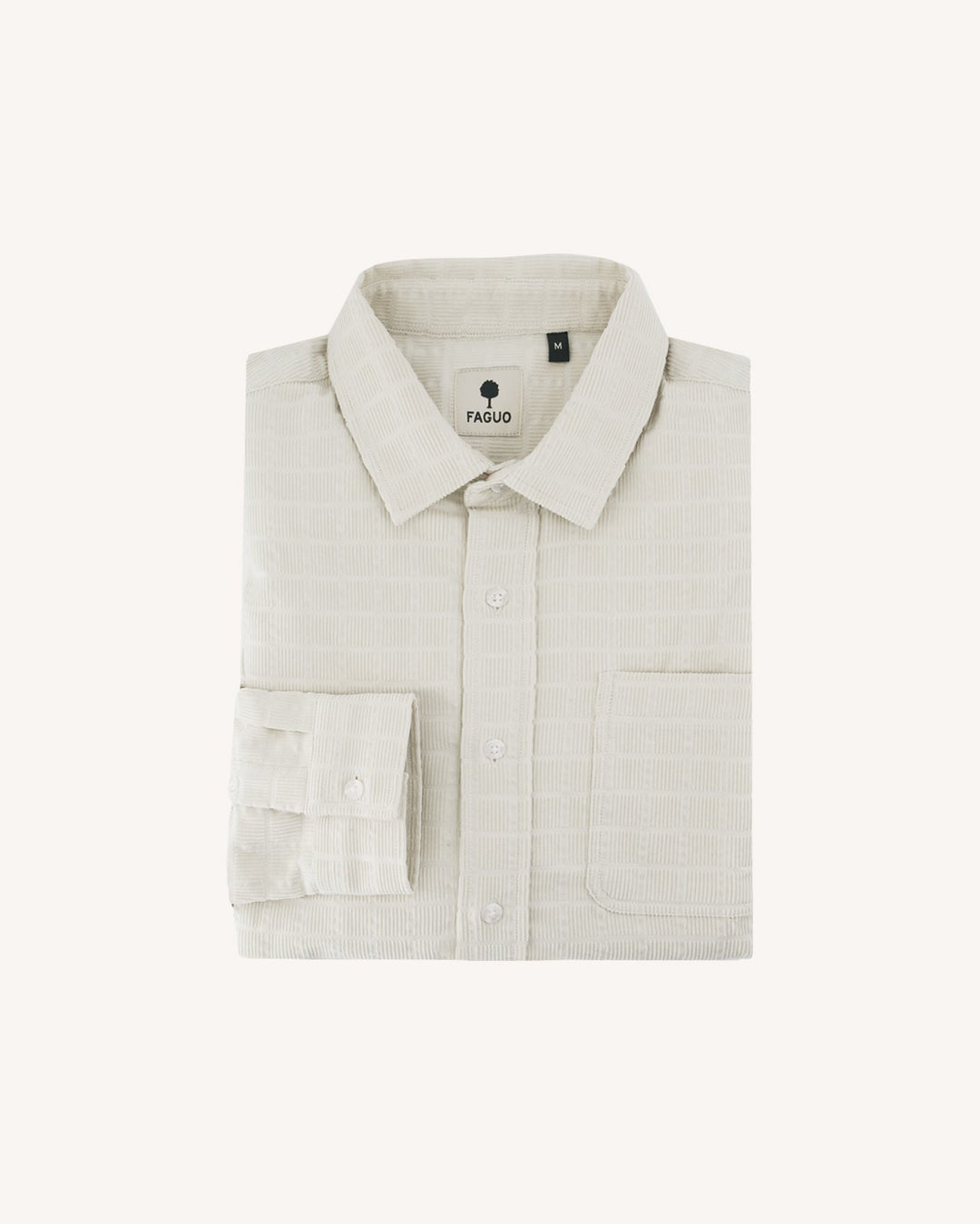 Cord-Overshirt Signy Beige von Faguo Detailansicht