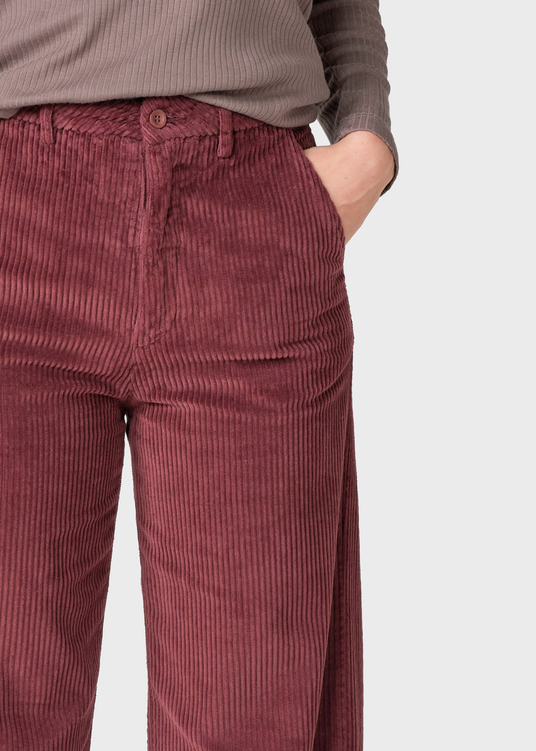 Cordhose Lydia Jumbo Burgundy von Klitmøller Collective Ansicht 3